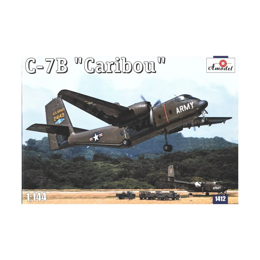 

C7B "Карибу" Американский грузовой самолет, Aircraft Models (1:144) (Amodel)