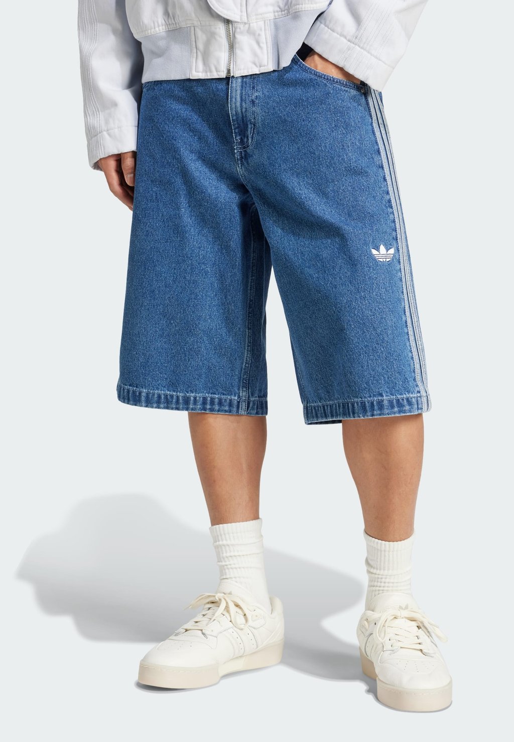 

Джинсовые шорты ADICOLOR DENIM FIREBIRD Adidas Originals, синий
