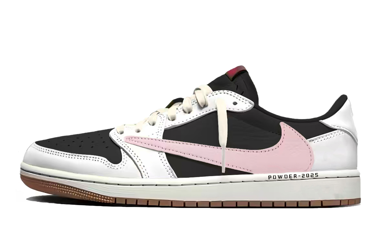 

Jordan Travis Scott x Air 1 Travis Scott X AJ1 Low Collaboration Low top Vintage Basketball Shoes Unisex Pink