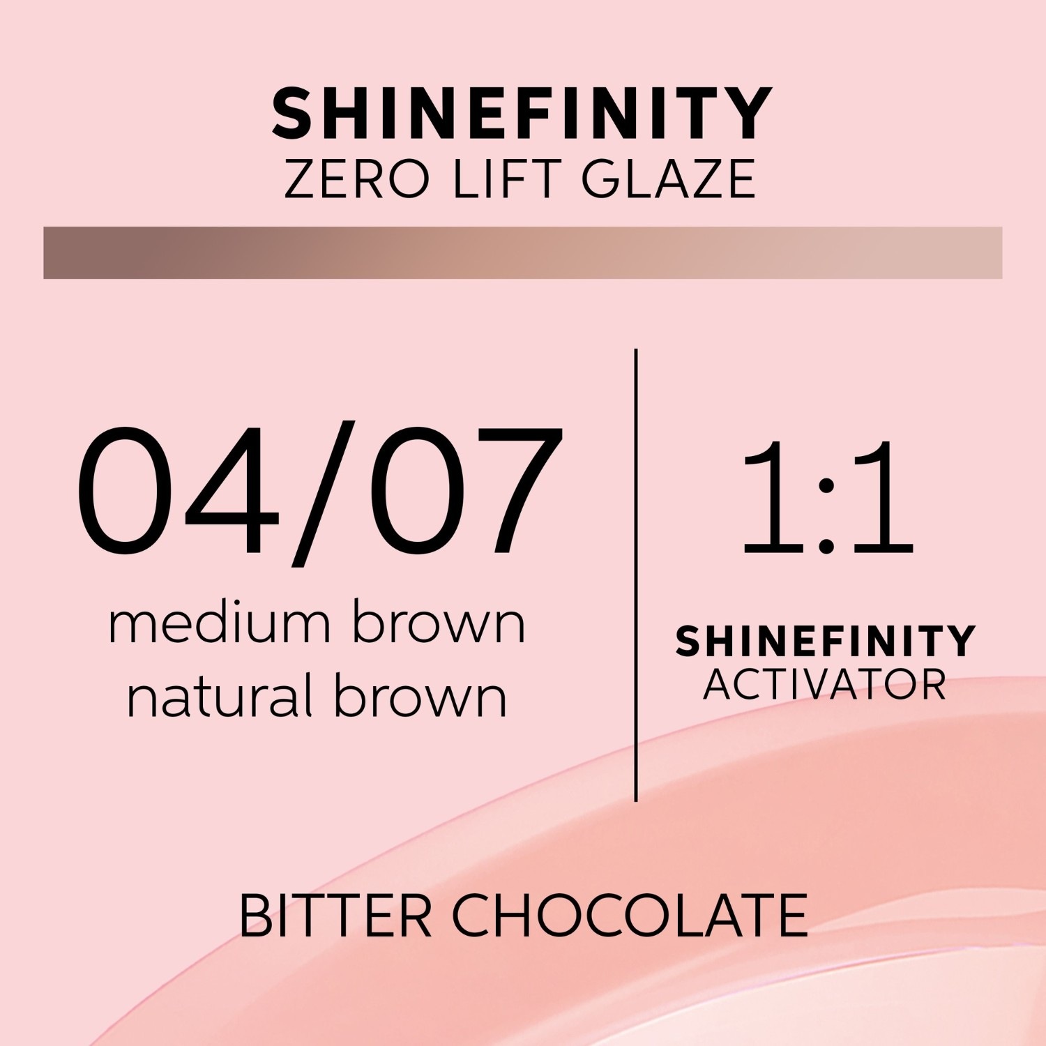 Краска для волос shinefinity zero lift gaze demi-permanente gel-cremetönung Wella Professionals, 04/07 natural bitter chocolate, объем 60 мл — фото 4