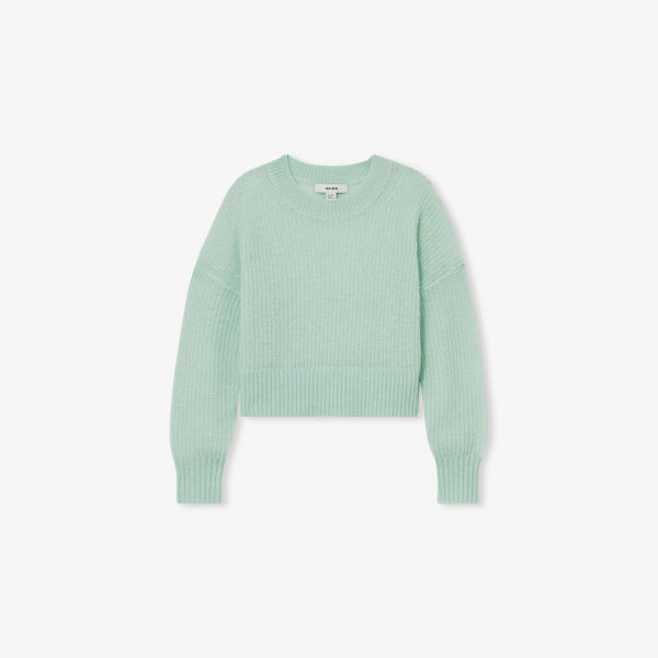 

Алуна ребристый вязаный джемпер 4-14 лет Reiss, цвет aqua