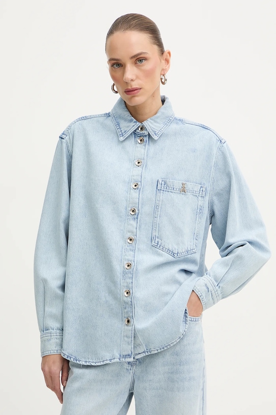 

Джинсовая рубашка Patrizia Pepe, синий