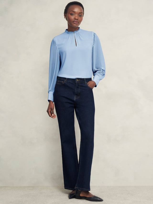 

Топ с рукавами в складку от кэрри Hobbs, цвет Powder Blue