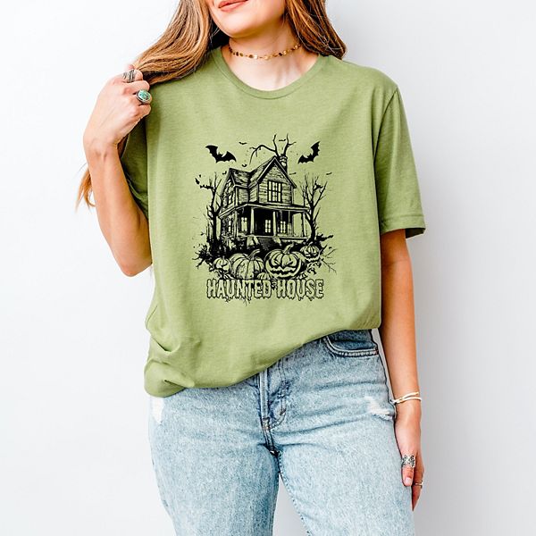 

Футболка с коротким рукавом с тыквами и летучими мышами Simply Sage Market, Light Green, Зеленый, Футболка с коротким рукавом с тыквами и летучими мышами Simply Sage Market, Light Green