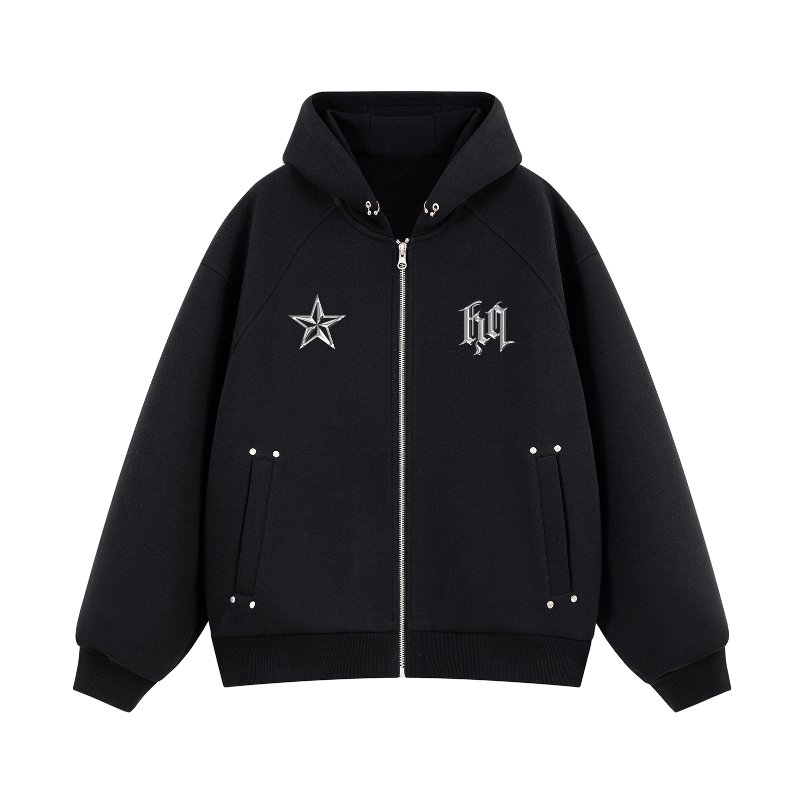 

Толстовка Unisex Hooded Moderate Cardigan HUANQIU, черный