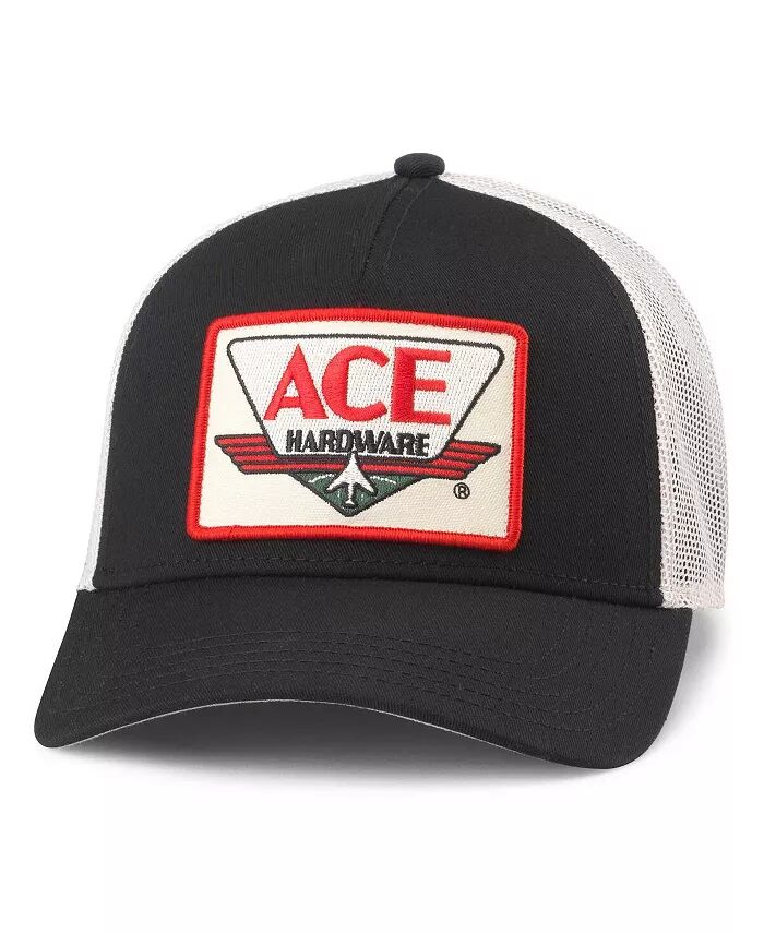 

Мужская черная/натуральная регулируемая кепка Ace Hardware Valin American Needle