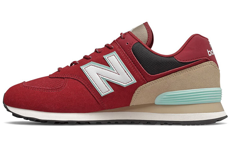 

Кроссовки New Balance NB 574 Unisex, темно-красный/бежевый