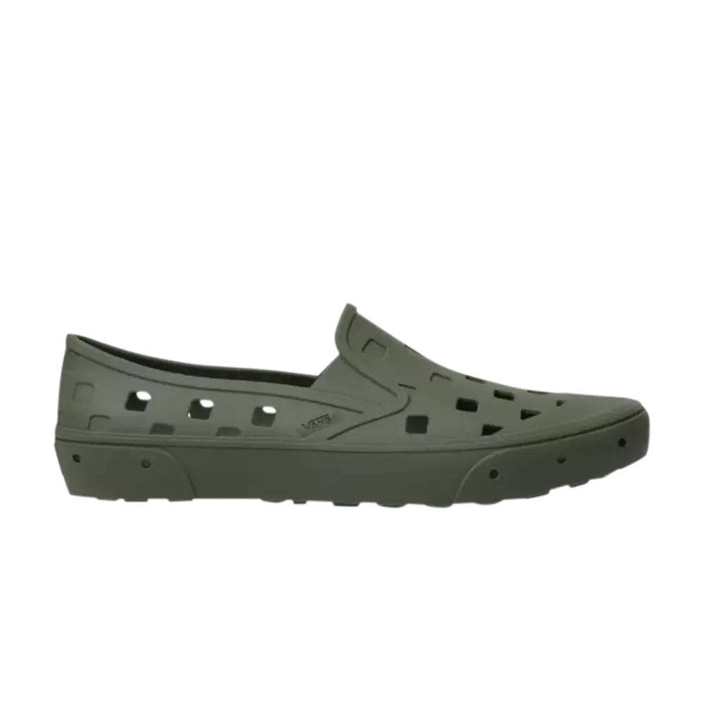 Трек Слипоны Vans, зеленый