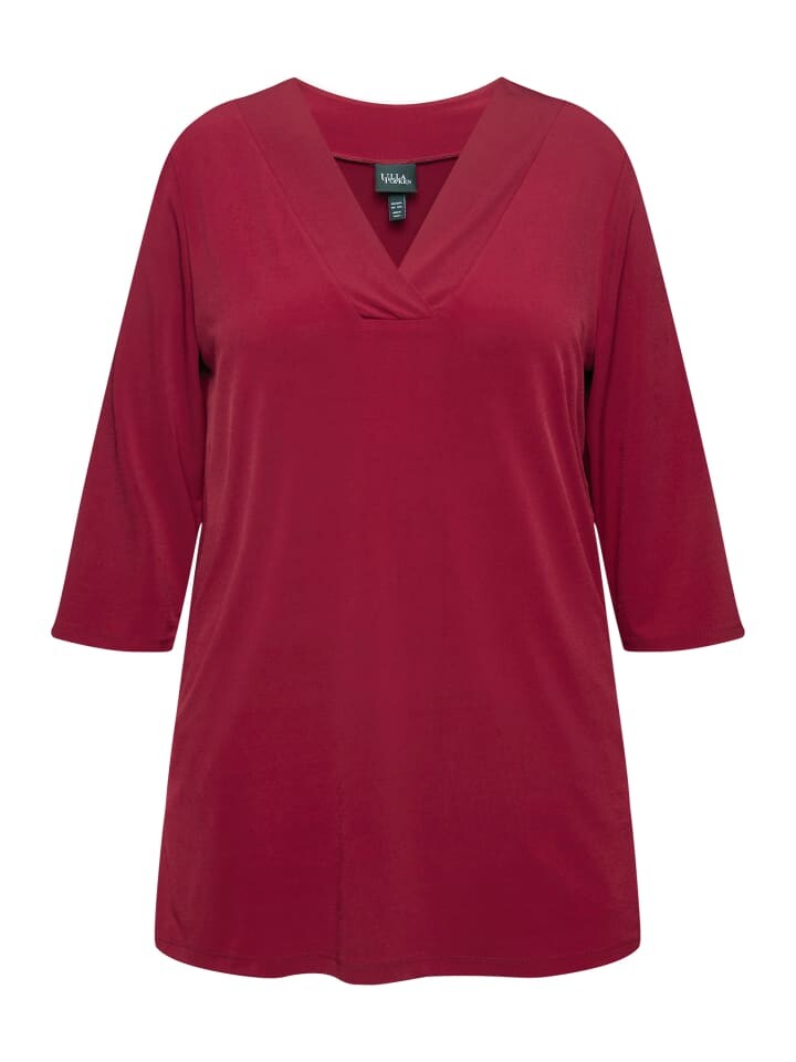 

Футболка Ulla Popken Longshirt, цвет weinrot