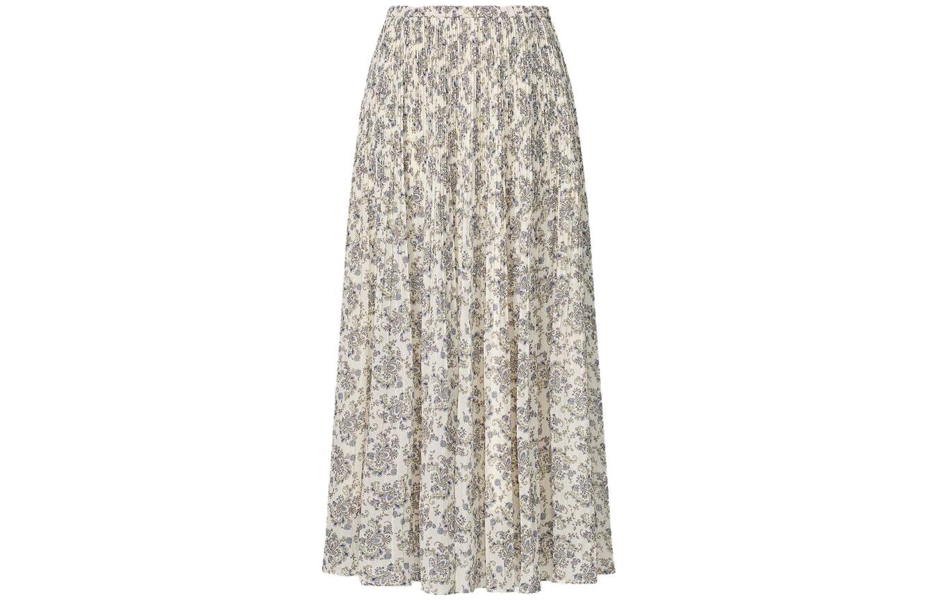 

X Clare Waight Keller Co-branded Collection Повседневная длинная юбка женская молочно-белая Uniqlo