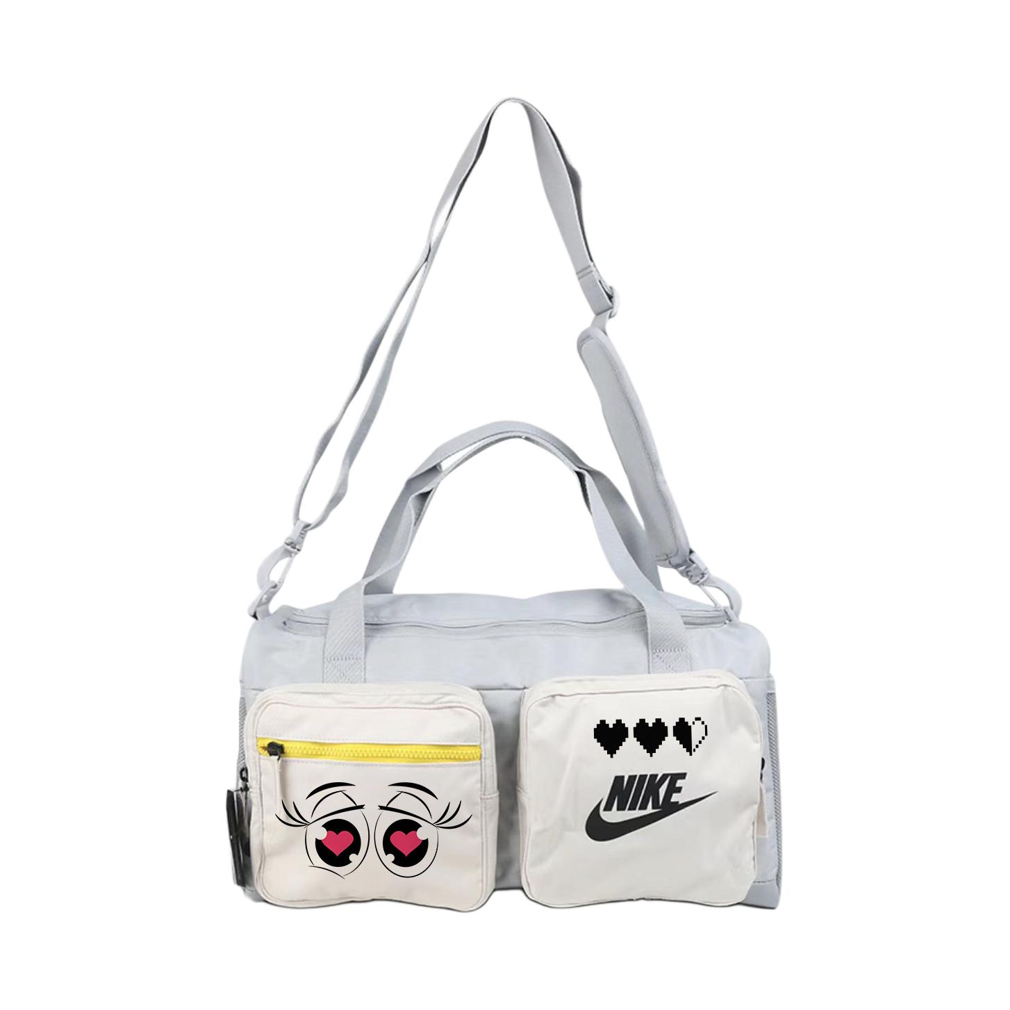 

Nike Тканевая дорожная сумка унисекс светло-дымчато-серый, Big Eyes