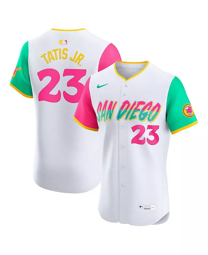 

Мужская элитная джерси City Connect San Diego Padres белого цвета Фернандо Татиса-младшего Nike