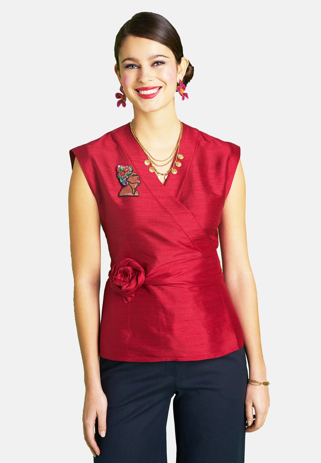 

Топ Blouse Antoine et Lili, красный