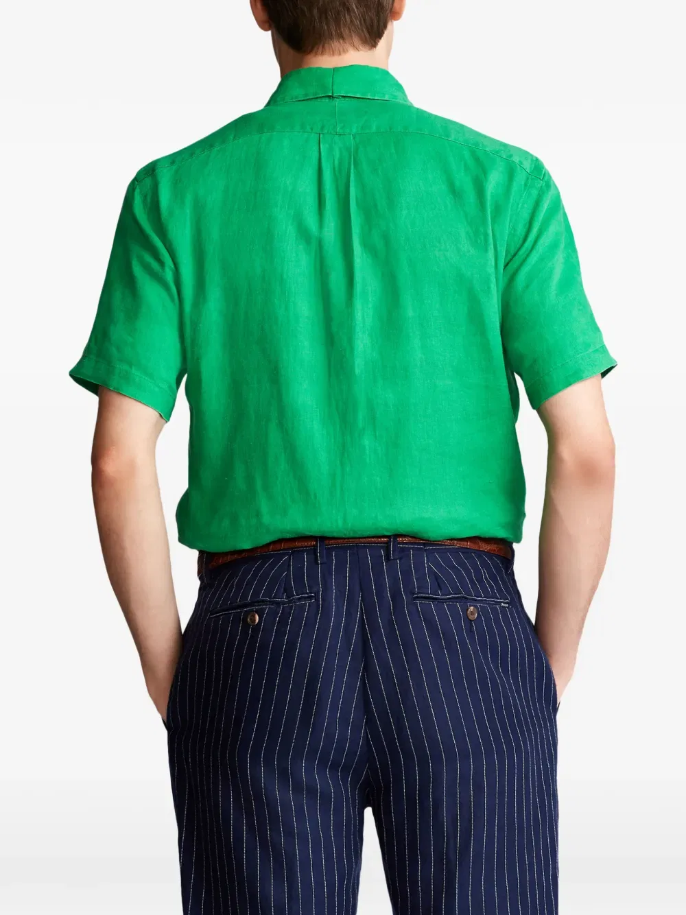 Рубашка с коротким рукавом на пуговицах Polo Ralph Lauren, зеленый — фото 4