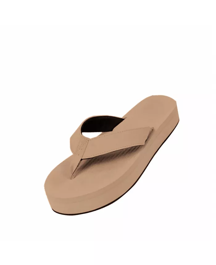 Женские шлепанцы на платформе Indosole, коричневый