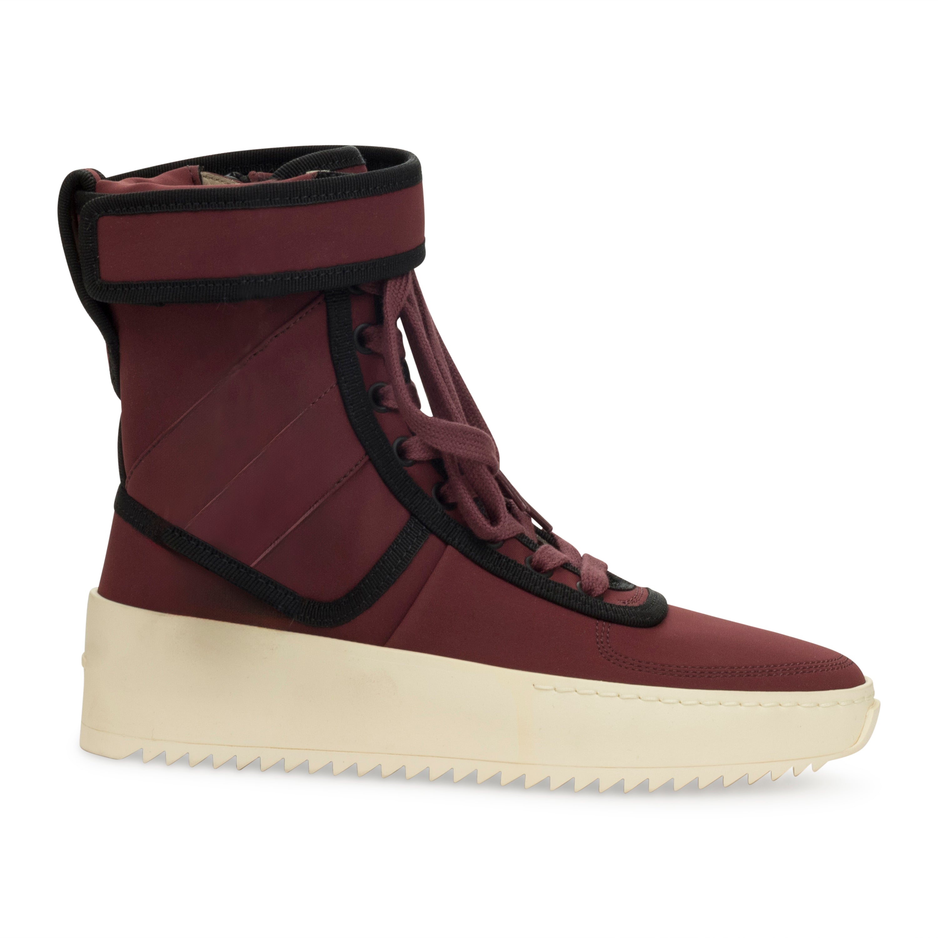 Военные кроссовки HI-TOP бордовые Fear Of God