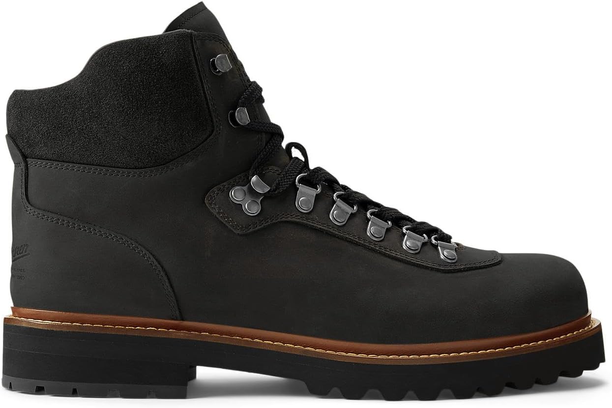 Мужские ботинки для горного трекинга из кожи POLO RALPH LAUREN, Black — фото 2