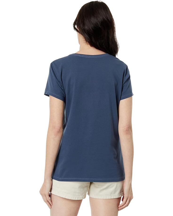 

Футболка Life is Good Clean Adirondack Dock Crusher Tee, цвет Darkest Blue