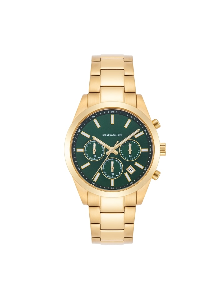 

Spears & Walker Часы из нержавеющей стали в корпусе из желтого золота
