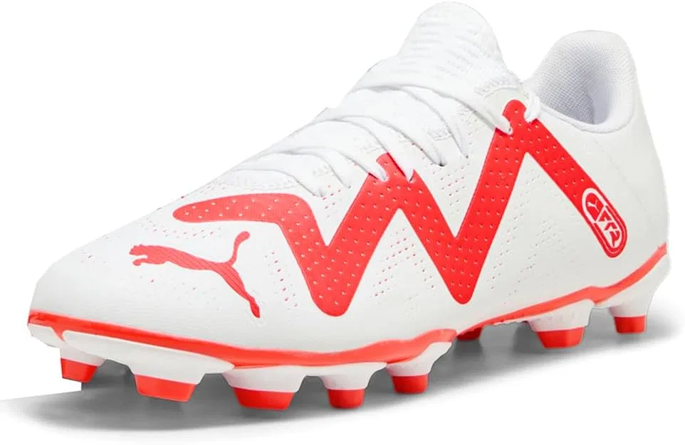 Мужские кроссовки PUMA Future Play для твердого грунта/искусственного покрытия, Puma White Fire Orchid — фото 3