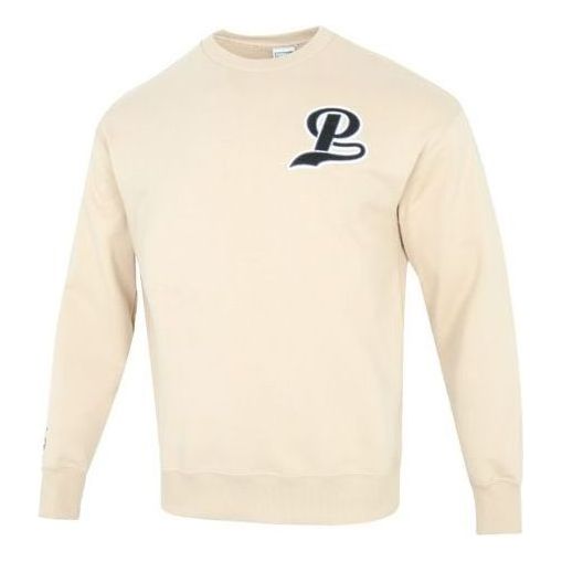 

Свитер team crew logo sweatshirt 'beige' Puma, бежевый