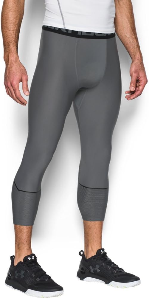 

Under Armour мужские Hg Armour с градиентным логотипом 3/4 брюки, Graphite/ Red/ Black