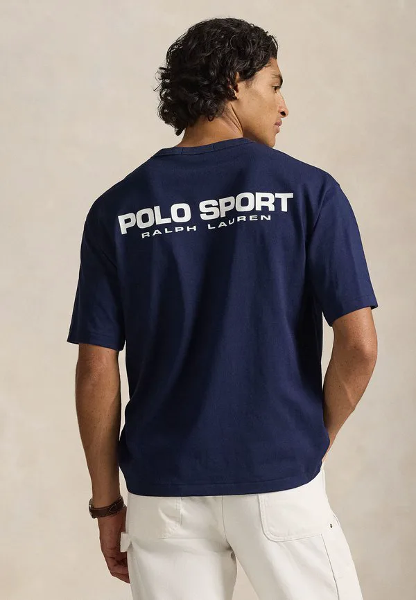 Футболка-Поло свободного кроя с принтом Polo Ralph Lauren, Cruise Navy — фото 3