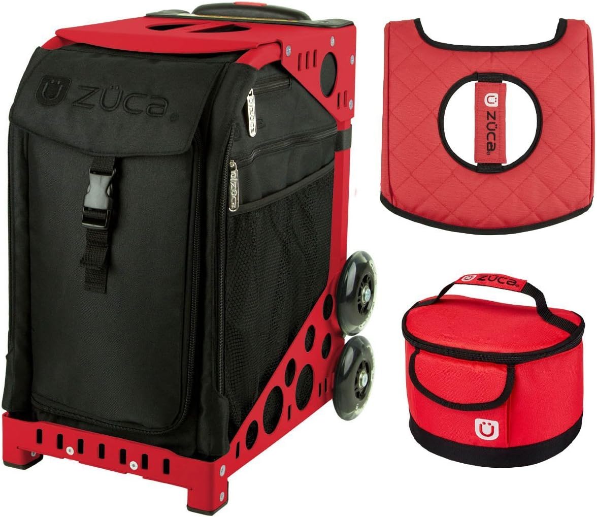 

Спортивная сумка ZUCA Stealth с подарочным ланч-боксом и чехлом на сиденье (красная рама), Красный, Спортивная сумка ZUCA Stealth с подарочным ланч-боксом и чехлом на сиденье (красная рама)