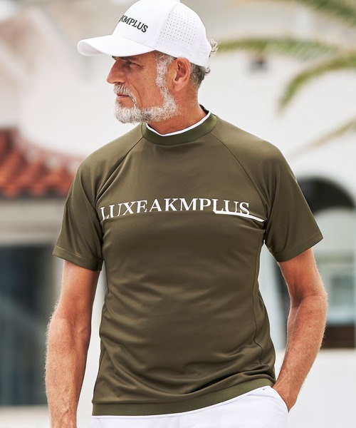 

Футболка с коротким рукавом и высоким воротником, влагопоглощающая, с защитой от УФ-излучения, охлаждающая LUXEAKMPLUS Golf, цвет хаки