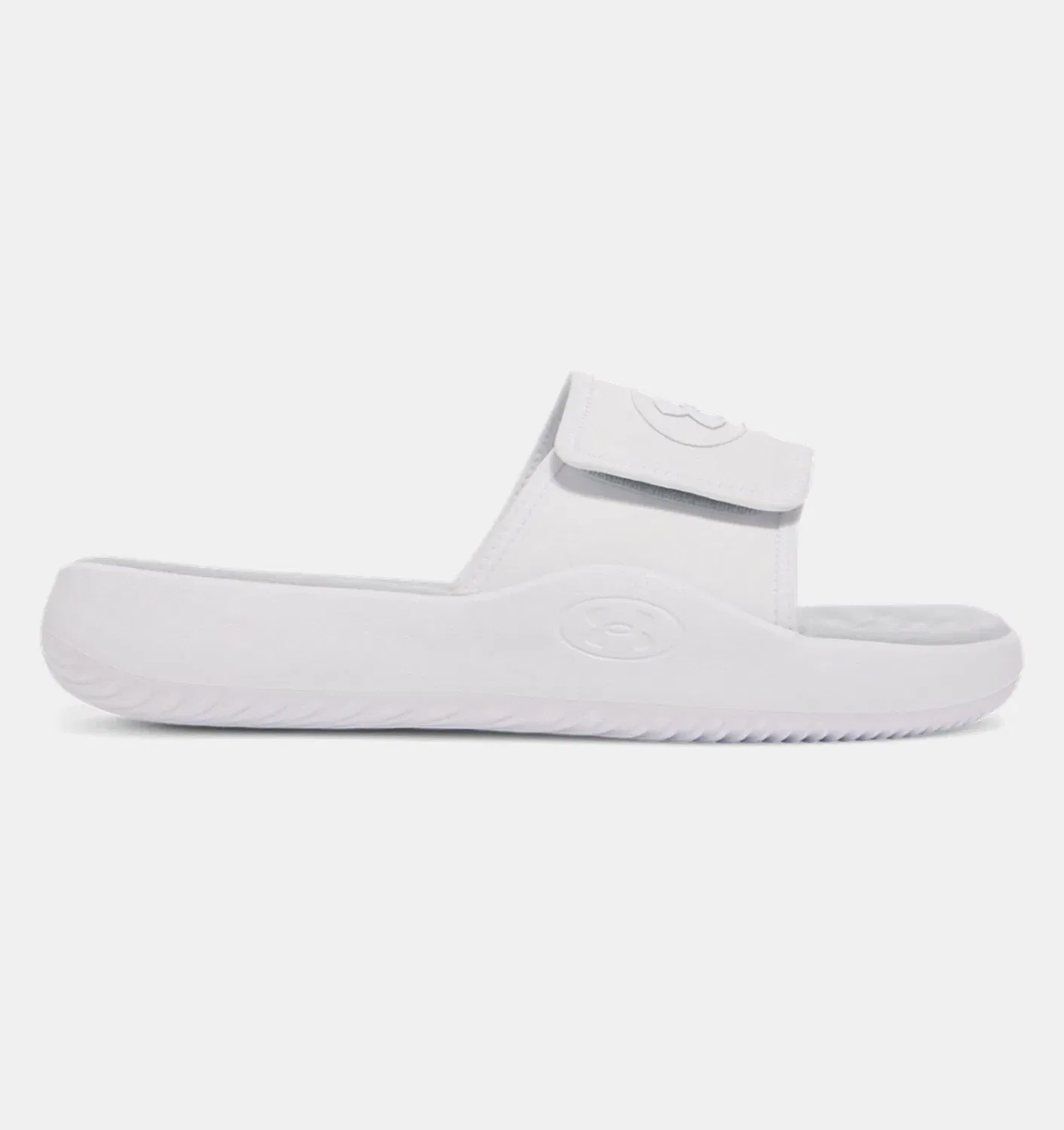 Мужские сандалии Under Armour Ignite Pro 8 6000337-1, белые, без шнурков, модель JAX989 — фото 2