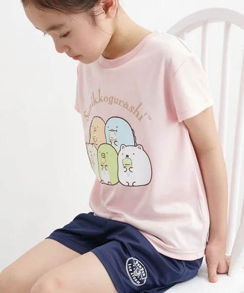 Пижама Sumikko Gurashi эстермеш с коротким рукавом, сакс-блю — фото 2