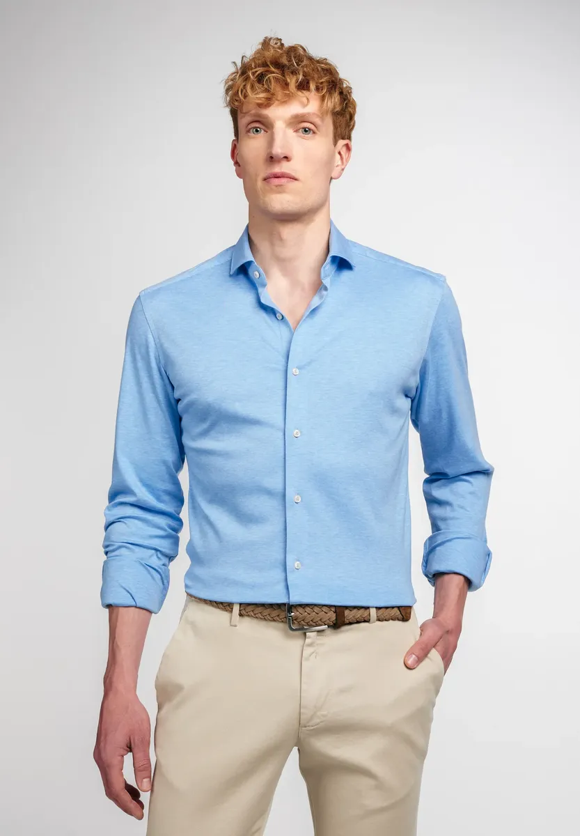

Рубашка Eterna с длинными рукавами "SLIM FIT", цвет Indigo