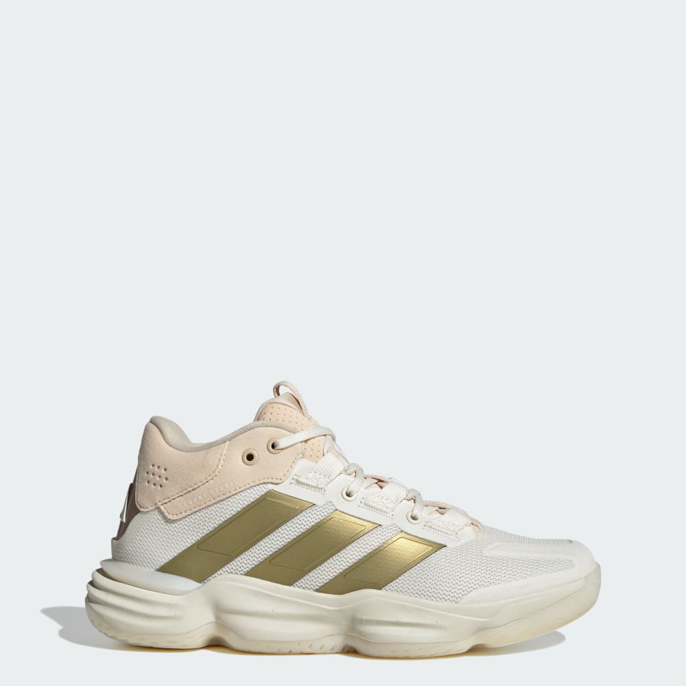 Кроссовки Adidas Court Stabil Indoor Shoes, цвет Off White/Gold Metallic/Crystal Sand