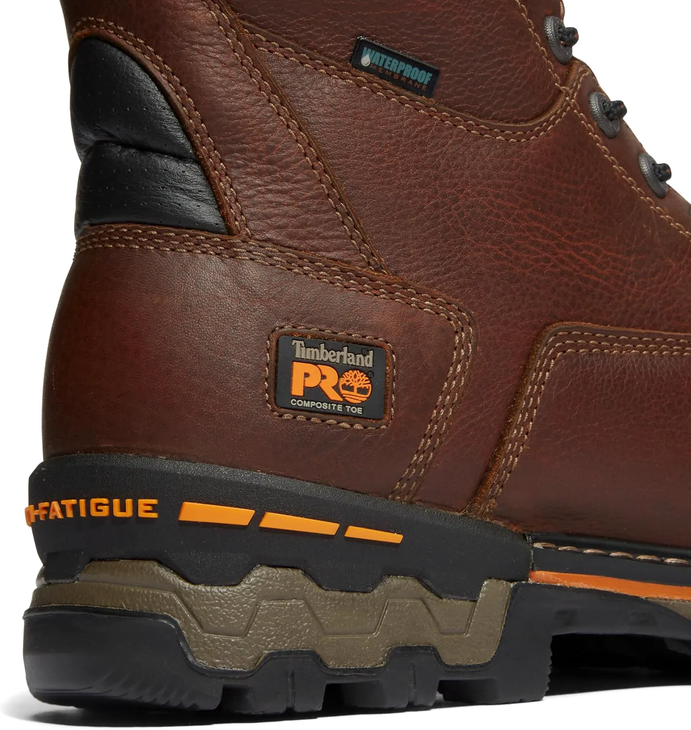 Мужские промышленные ботинки Timberland PRO Boondock 8" с композитным носком, устойчивые к проколам и водонепроницаемые, коричневый — фото 2