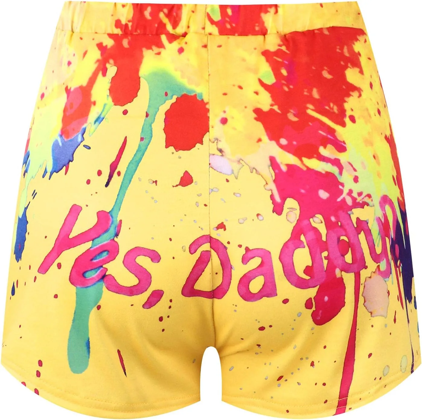 

Женские шорты TTAO Yes Daddy с принтом, высокие