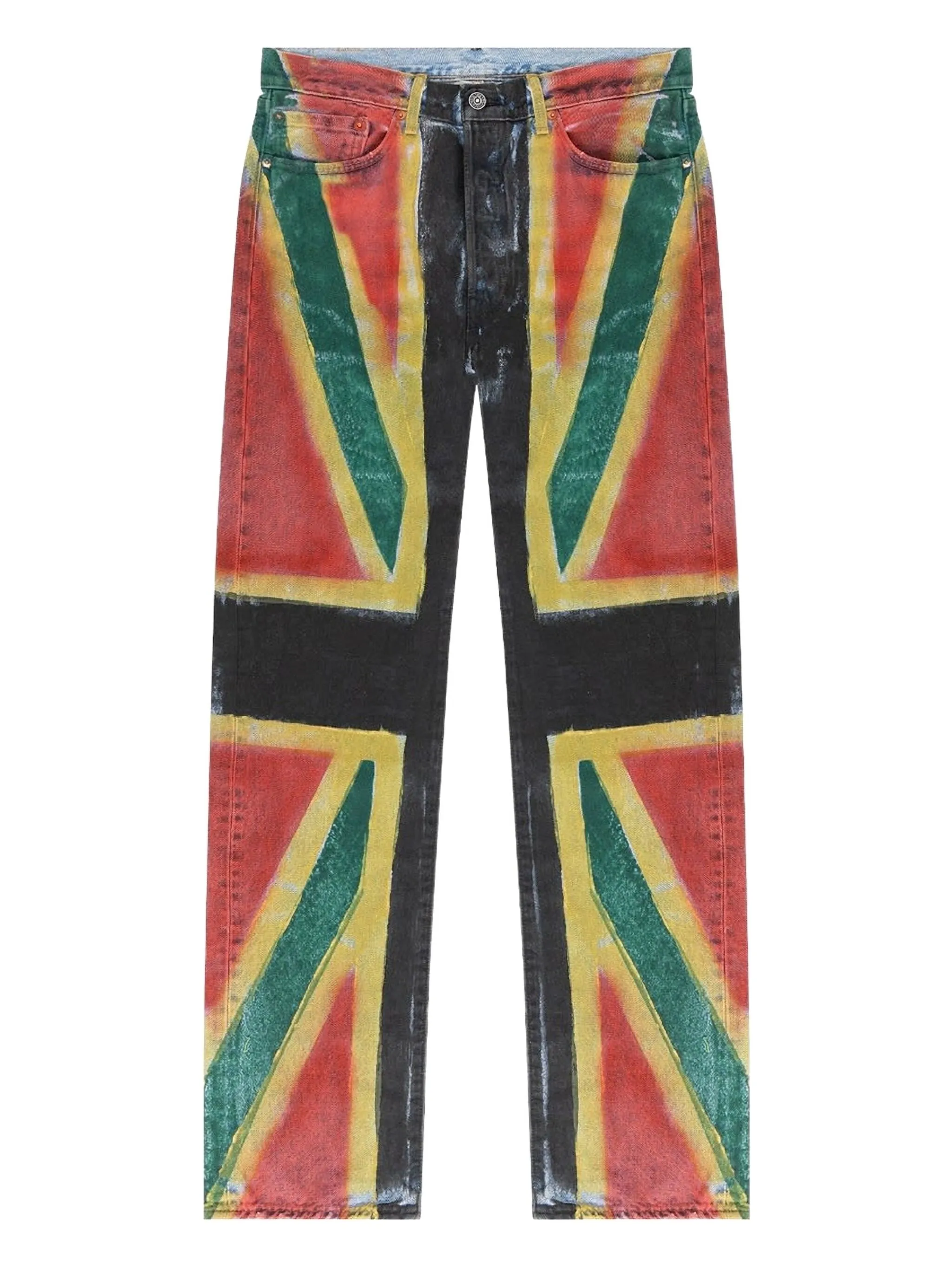 

Прямые джинсы Union Jack Denim Tears, черный