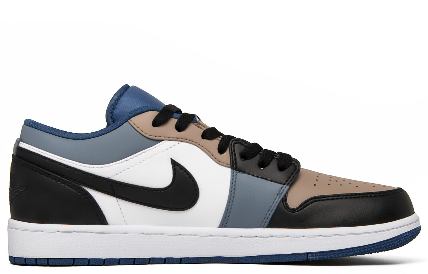 

Кроссовки Air Jordan 1 Vintage Basketball Shoes Men Low-top Black/blue/brown, черный/синий/коричневый