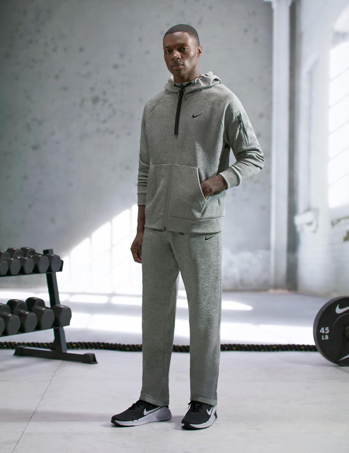 Мужские тренировочные кроссовки Nike Flex, белый/черный — фото 2