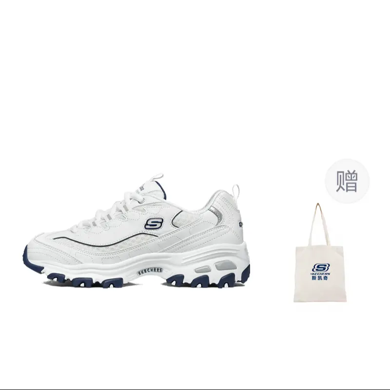 

Кроссовки Skechers D"Lites 1.0 Chunky Sneakers Women's Low-top White/blue, белый/голубой