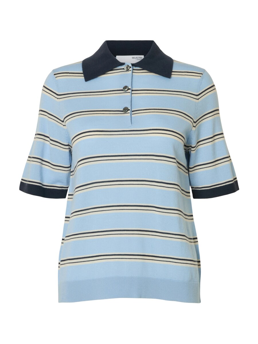 

Свитер SELECTED SLFThea, цвет marine blue/Light blue