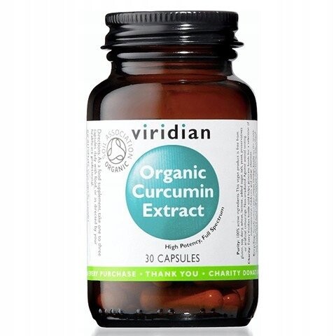 

Viridian, Органический экстракт куркумина, 30 капсул.