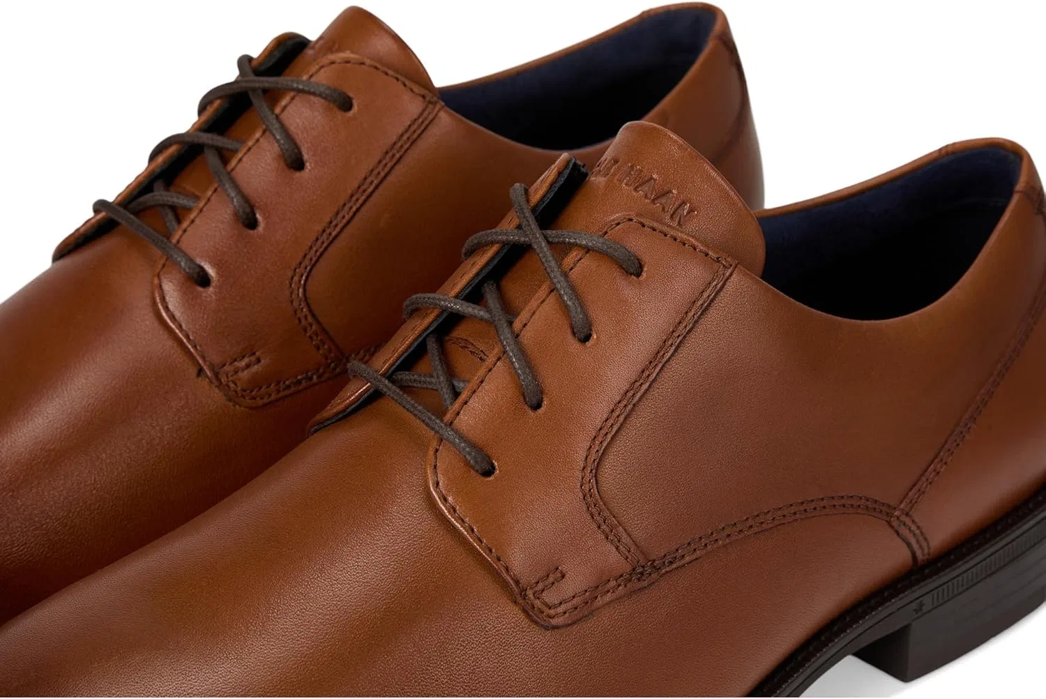 Оксфорды с простым носком Cole Haan Herren Bedford, British Tan Java — фото 2
