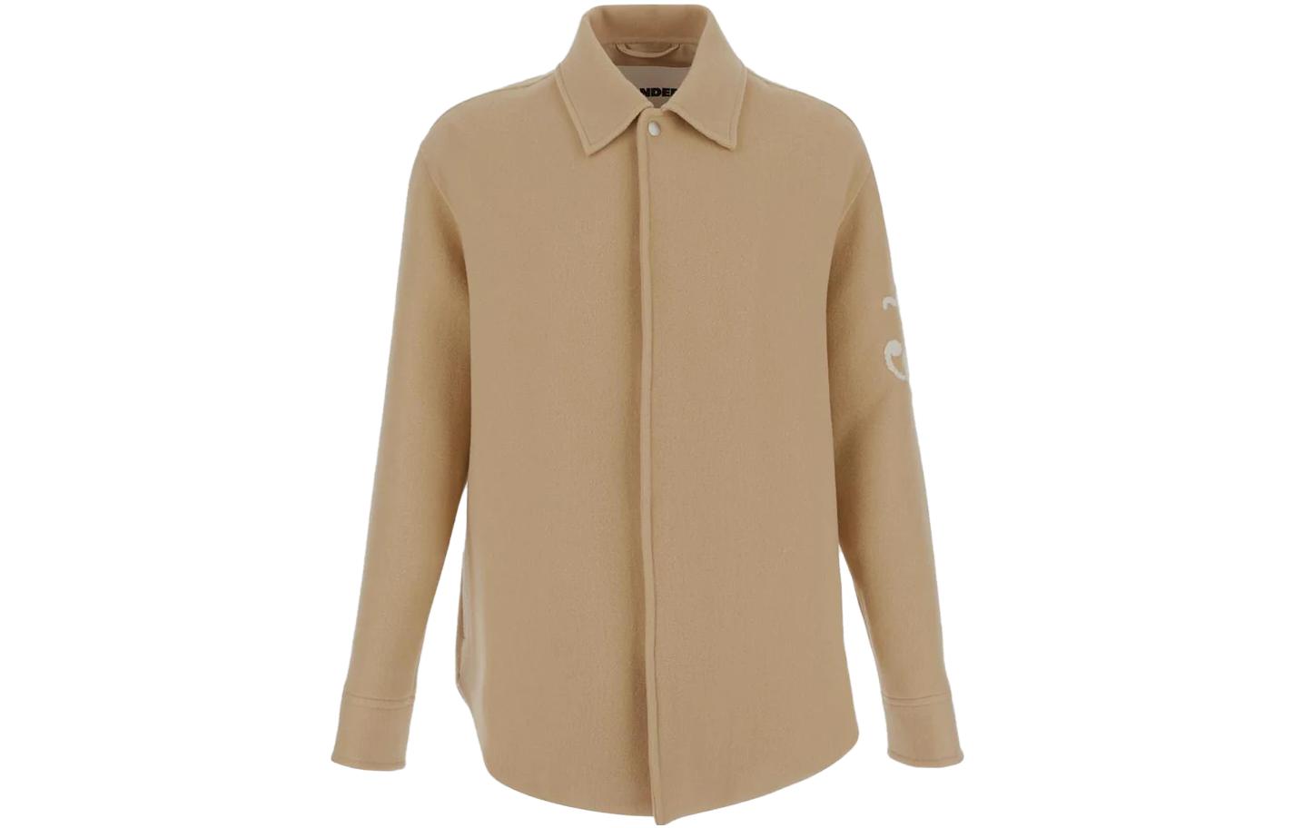 

Логотип, молния спереди, куртка JIL SANDER, хаки
