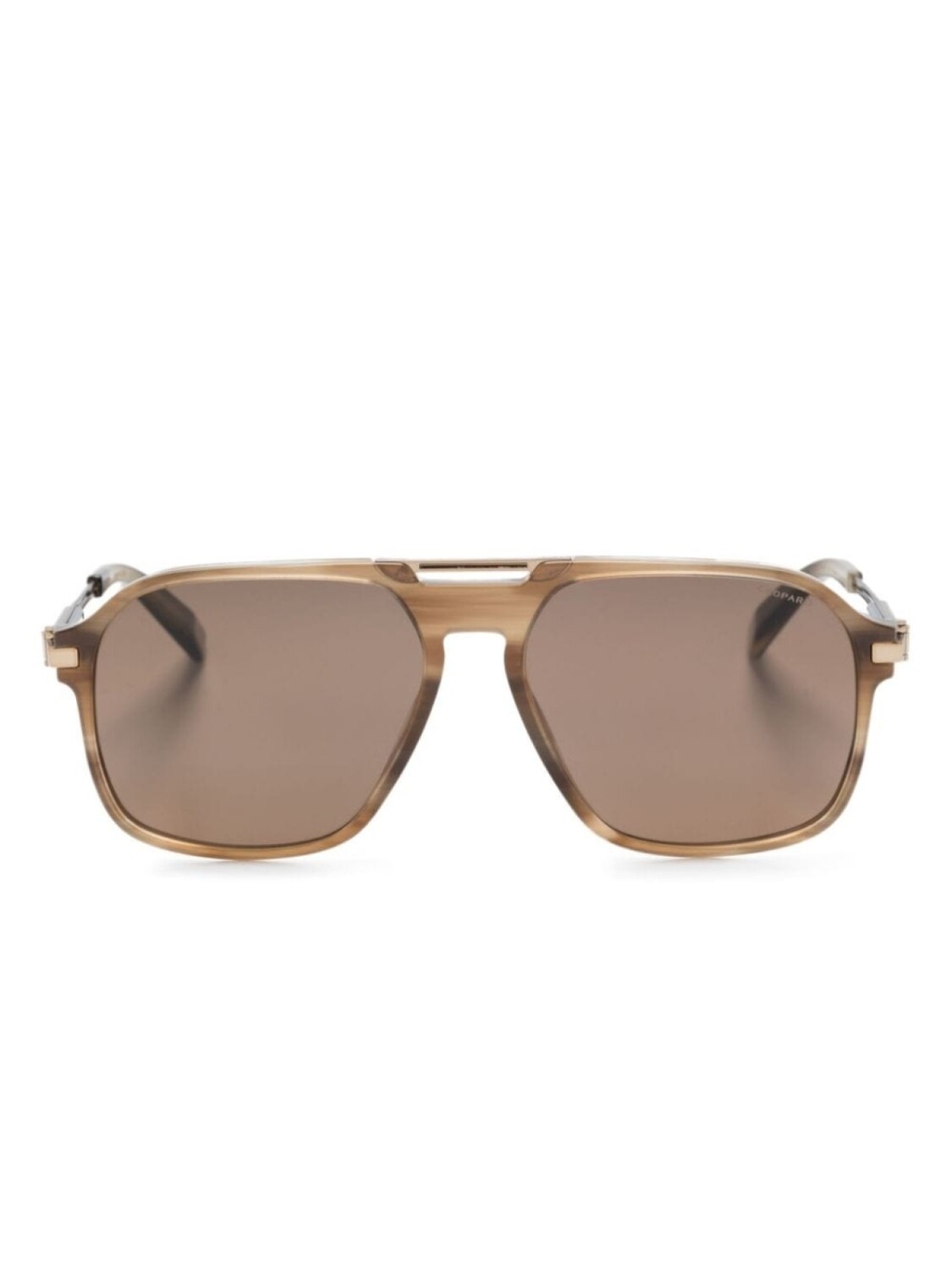 

Chopard Eyewear солнцезащитные очки-пилоты с логотипом, коричневый