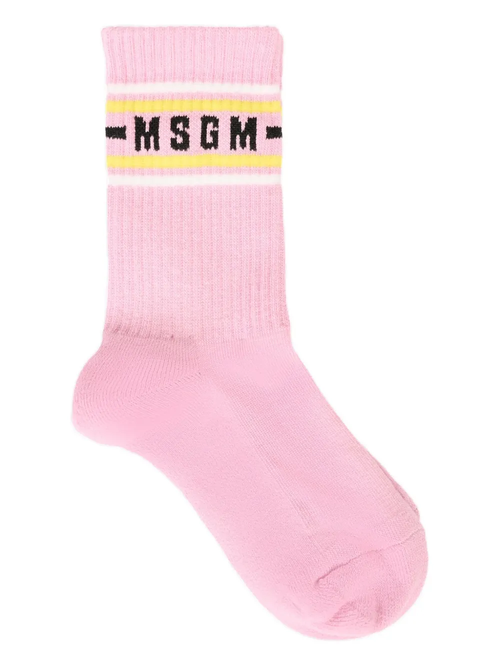 

Носки с логотипом и интарсией MSGM Kids, розовый