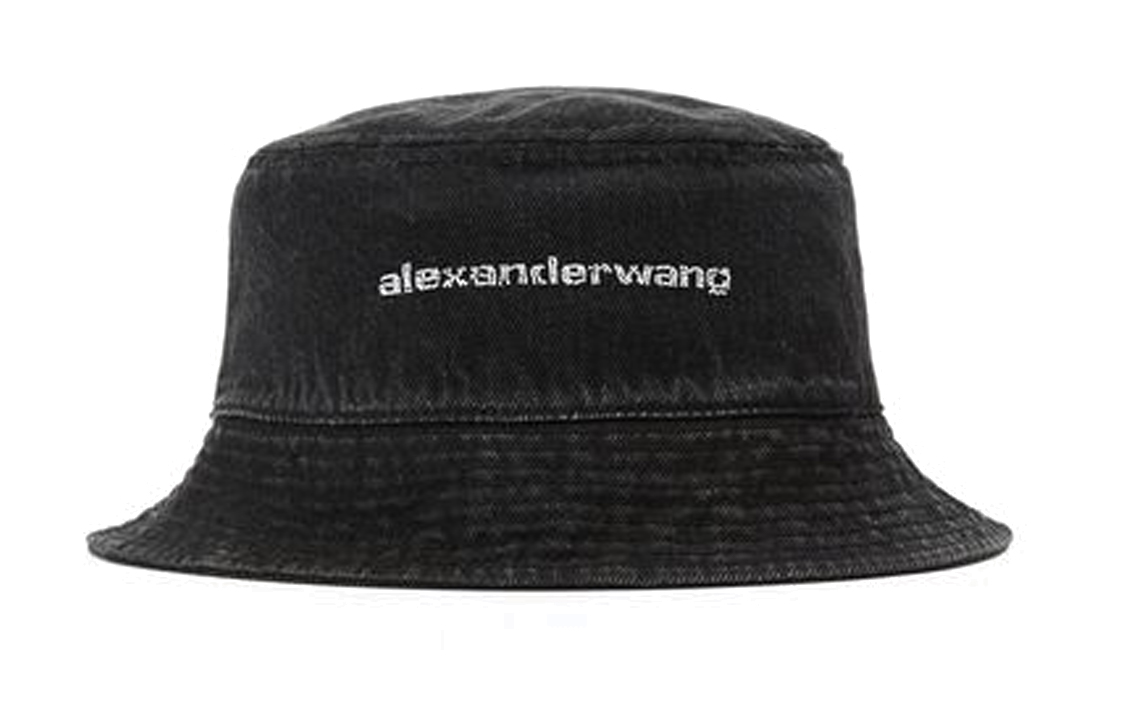 

Хлопковая шляпа-ведро женская черная Alexander Wang