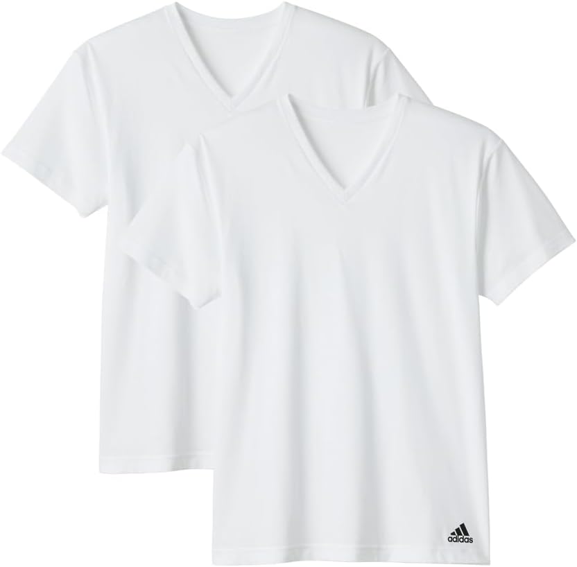 

Мужская футболка с V-образным вырезом (комплект из 2 предметов) Adidas, белый