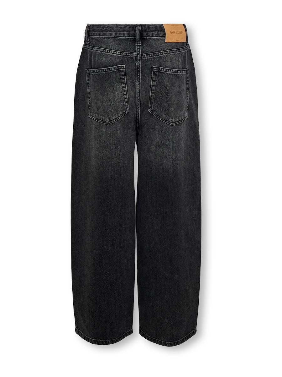 Джинсы свободного кроя Only & Sons Junior OSJCARL, Black Denim — фото 2