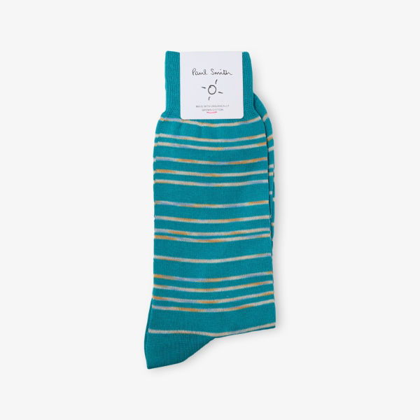 

Полосатые носки из хлопковой смеси Paul Smith, зеленый