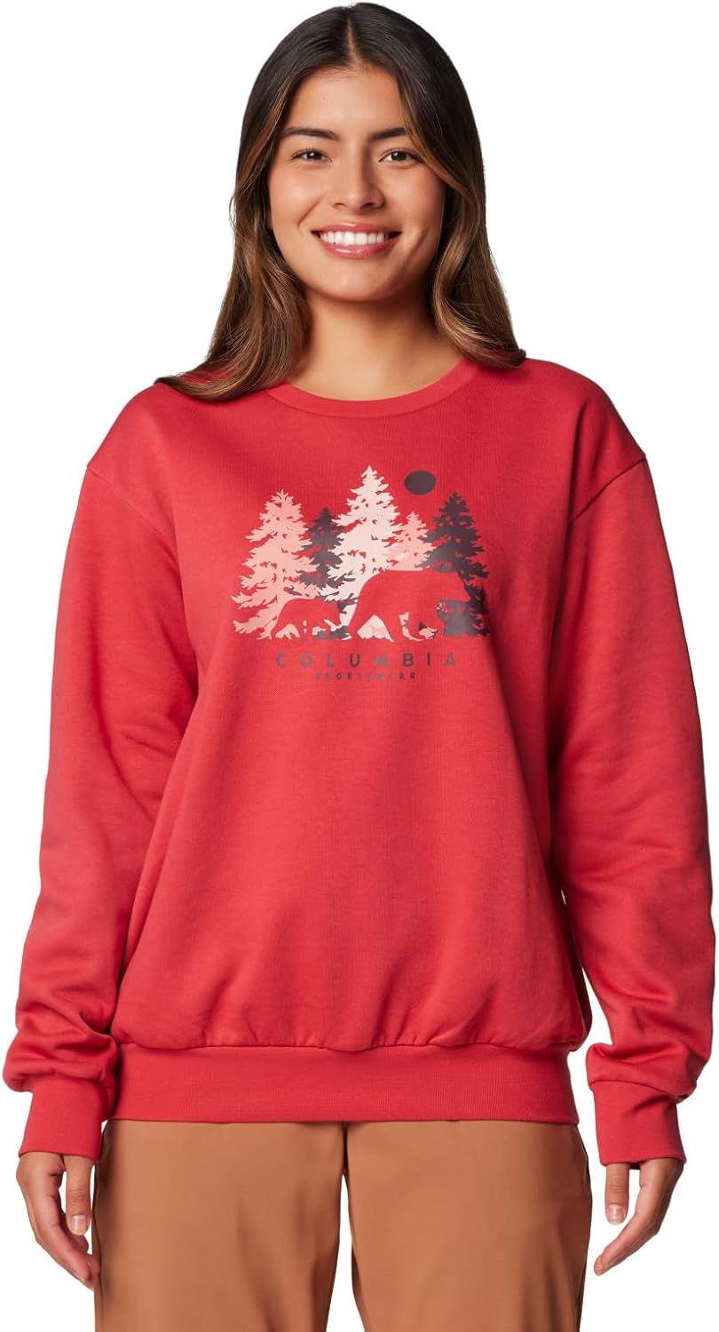 

Columbia женская толстовка Hart Mountain Crew Iii, Daredevil/Treehome